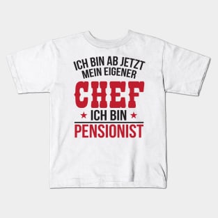 Ich bin pensionist (black) Kids T-Shirt